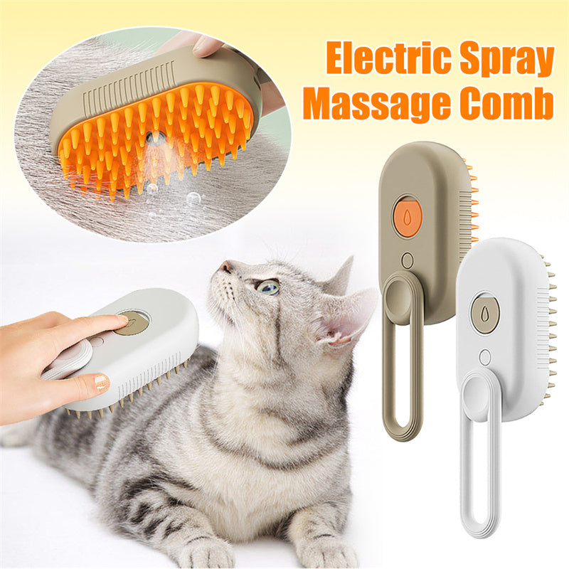 3 In 1 Electric Spray Cat Hair Brushes For Massage Pet