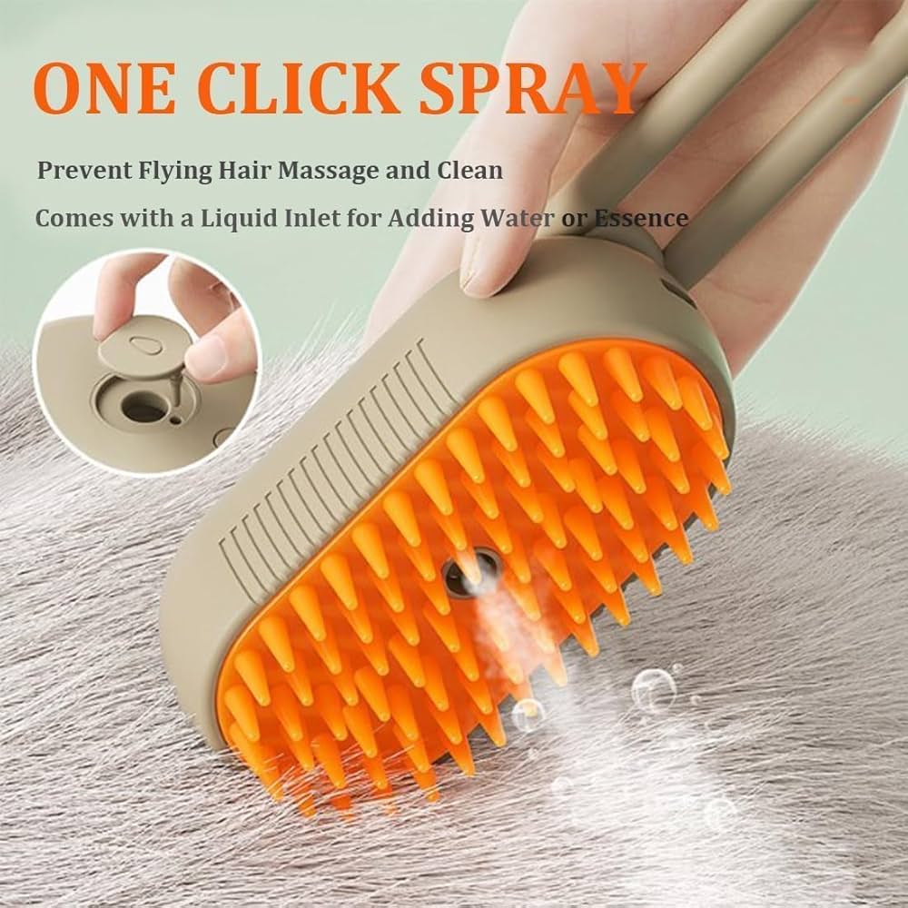 3 In 1 Electric Spray Cat Hair Brushes For Massage Pet