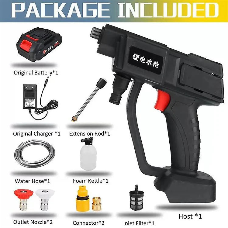 Rechargeable Portable High-Pressure Spray Gun |  Car Pressure Washer | High-Pressure Water Flow